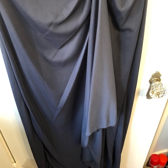 Grey Lace Sequin Gown by Onyx Night Size 4 - Picture 5 of 8